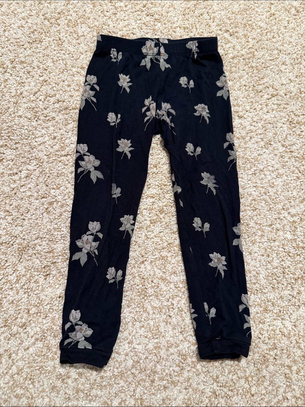 Kyte BABY Black Kids Pajama Set with Red Poppy Print - Picture 6 of 6